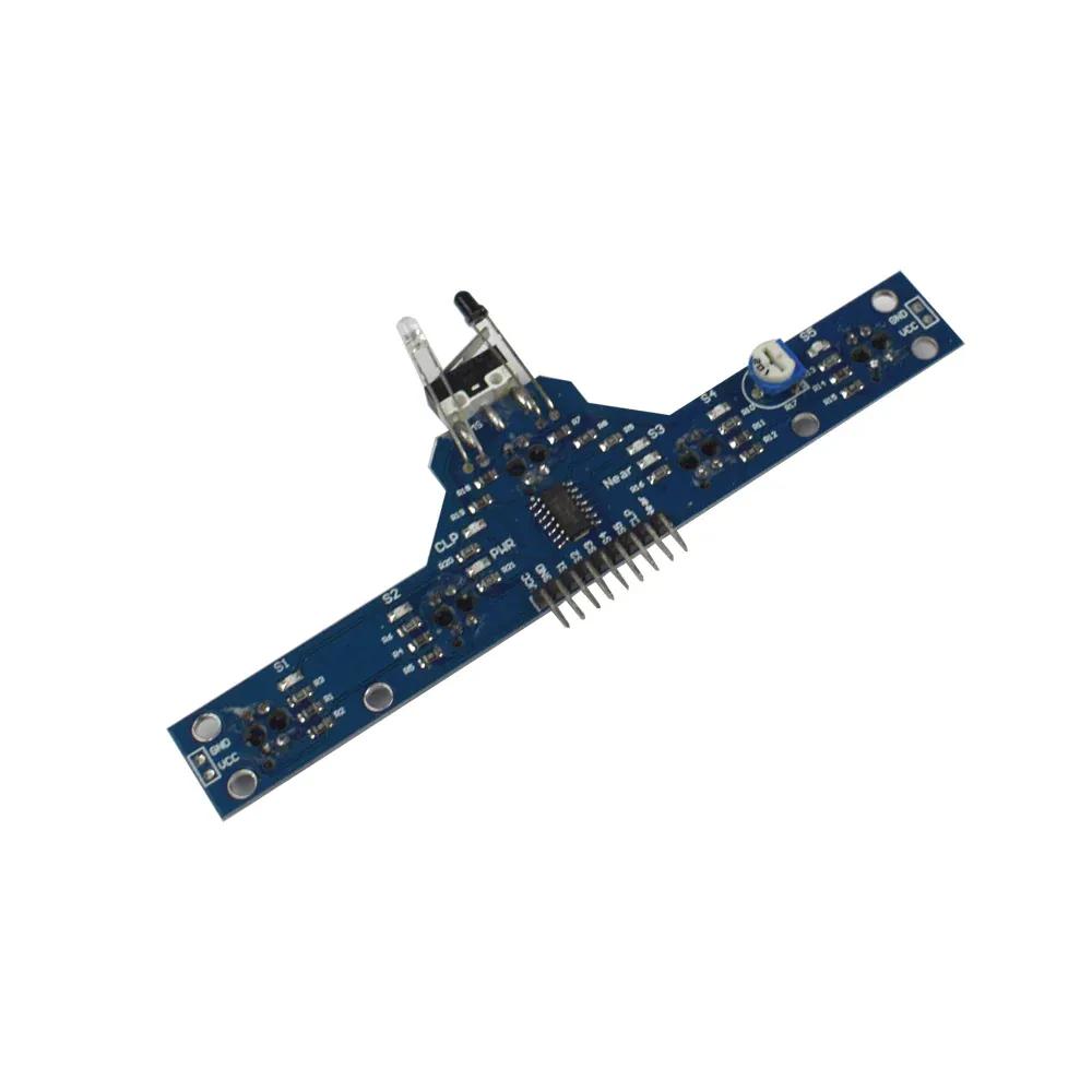 5-way-ir-array-with-bump-switch-line-sensor-array