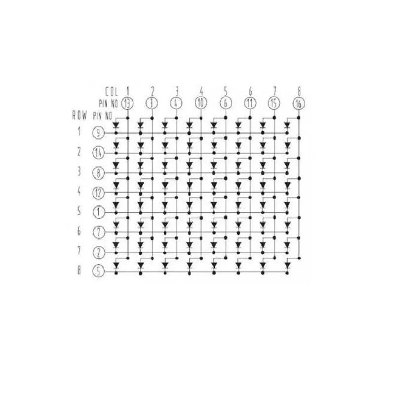 88-red-64-led-dot-matrix-displays-module-3mm-for-diy-electronics-projects